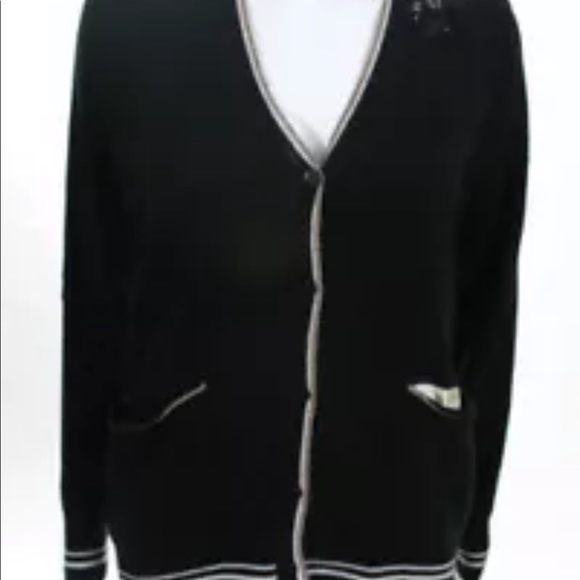 Le Superbe Cashmere Black Panther Cardigan - Picture 3 of 7